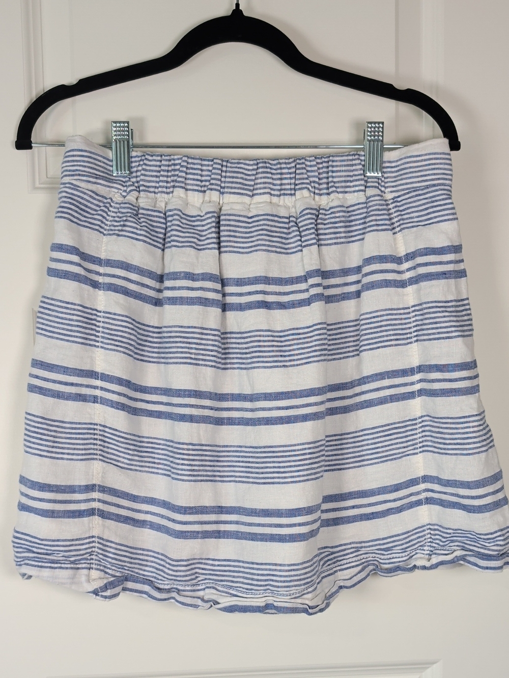J. Crew White and Blue Striped Drawstring Shorts - Picture 9 of 9